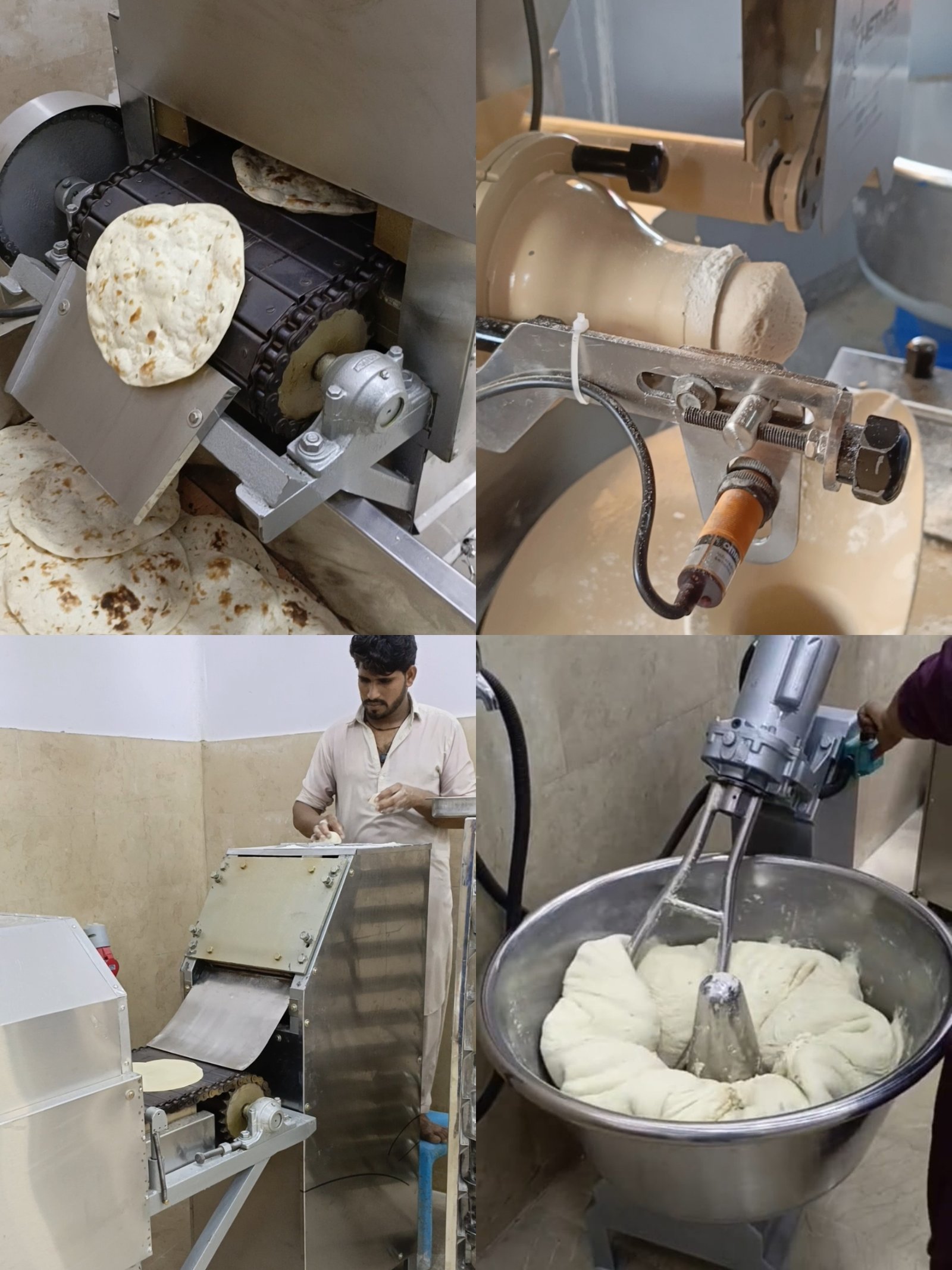 Semi automatic roti plant